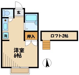 レオパレスラフィネの物件間取画像